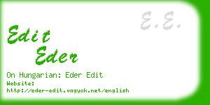 edit eder business card